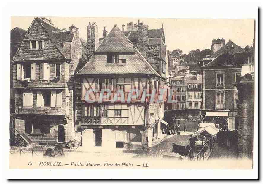 Morlaix CPA Vieilles maisons Place des halles