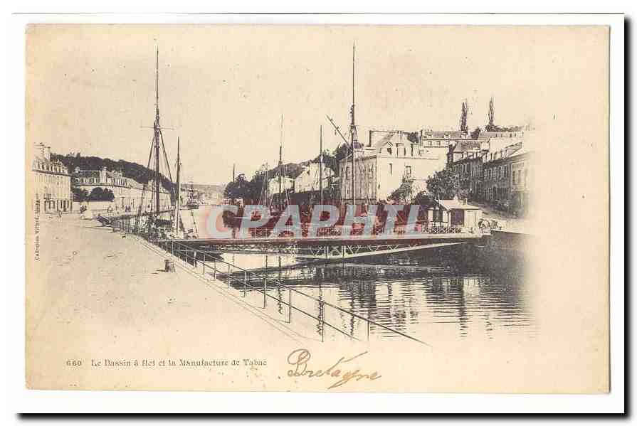 Le Bassin à flot et la Manufacture de Tabac — Sobrecagne — Gallica, Ville d'Issoudun, n° 660