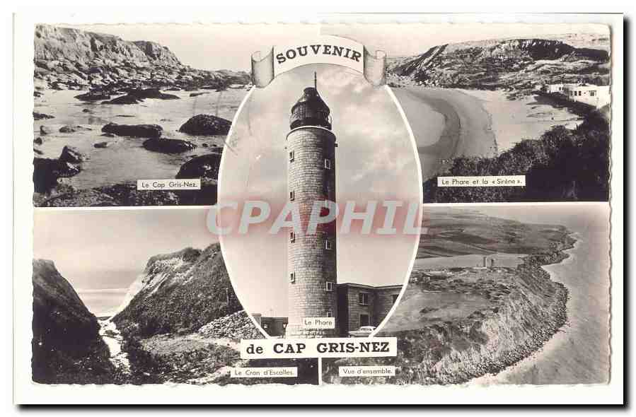 CPA Souvenir de Cap Gris Nez (phare lighthouse)