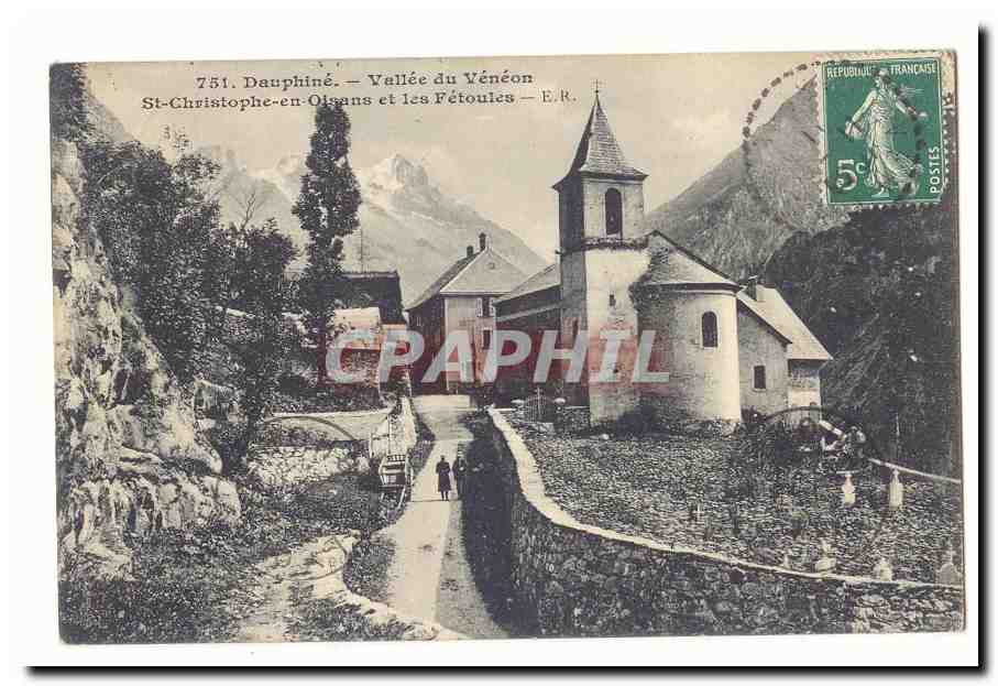 St-Christophe-en-Olsans und die Fétoules — Tal des Vénéon — E.R. — Dauphiné — 751