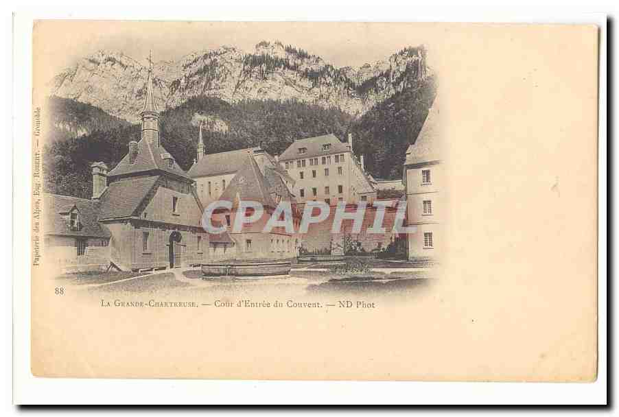 La Grande-Chaîteuse — Eingangshof des Konvents — ND Phot