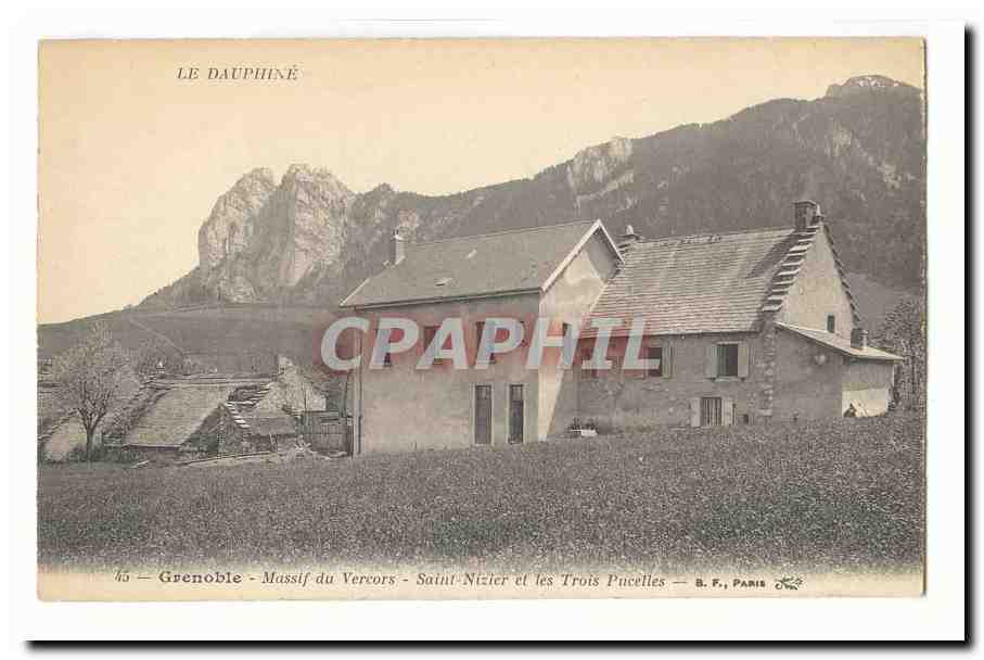 Saint-Nizier und die Drei Jungfrauen — Vercors-Massiv — Grenoble — Le Dauphiné — B. F., Paris