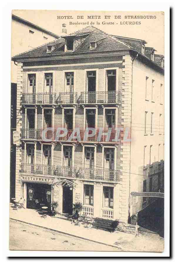 Lourdes CPA Hotel de Metz et de Strasbourg Boulevard de la grotte