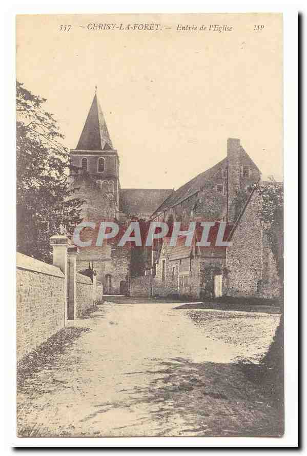 CERISY-LA-FORÊT — Entrée de l'Église — MP