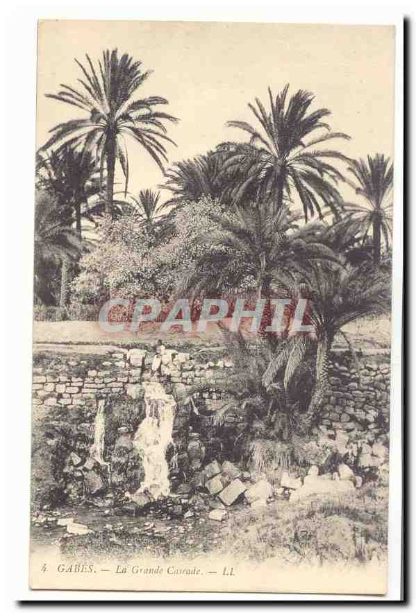 Tunisie Gabes CPA La grande cascade