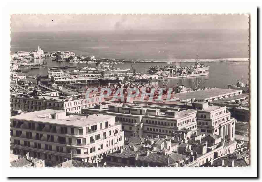 Vue aérienne du port de Marseille — éditeur Graphith, n° de série non visible
