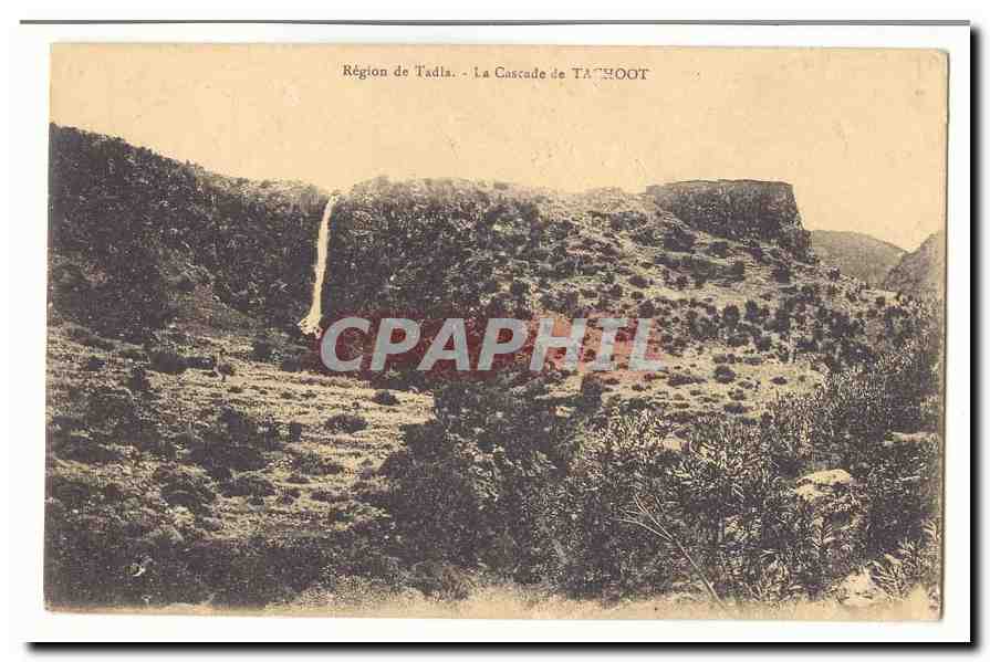 MAroc CPA Region de Tadla La cascade de Taghoot