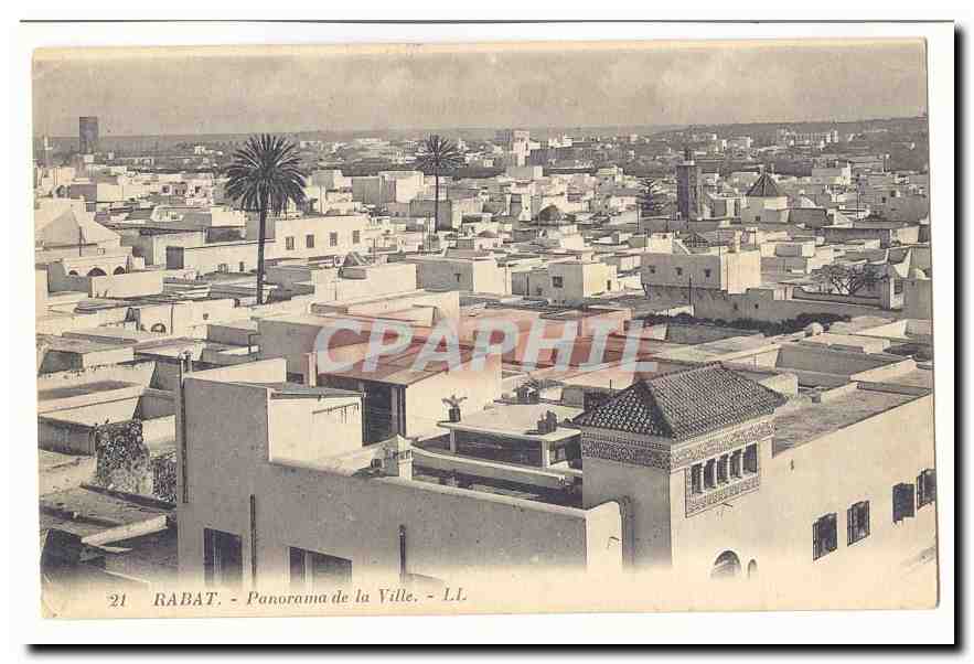 Maroc Rabat CPA Panorama de la ville