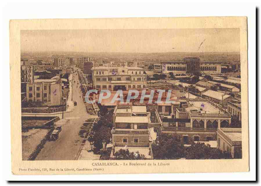 Casablanca - Le Boulevard de la Liberté — Photo Flandrin, 125, Rue de la Liberté, Casablanca (Maroc)