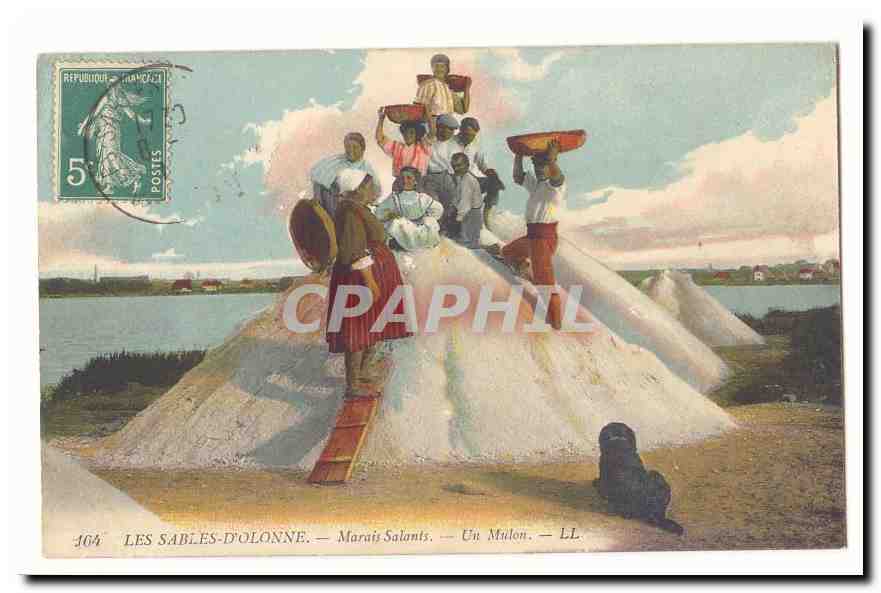 Les Sables d´Olonne CPA Marais salants Un Mulon