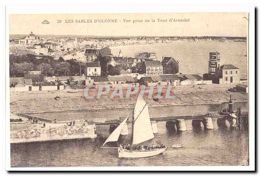 Les Sables d'Olonne — Ansicht vom Arundel-Turm — anonymer Verlag, Nummer 29