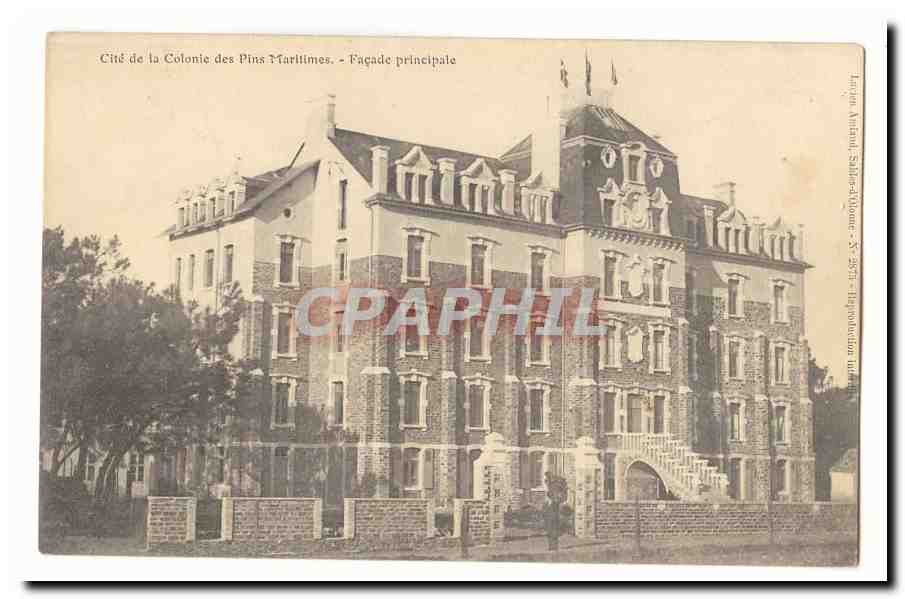 Cité de la Colonie des Pins Maritimes - Façade principale — Imprimerie Laroze, Sables-d'Olonne - N° 2971