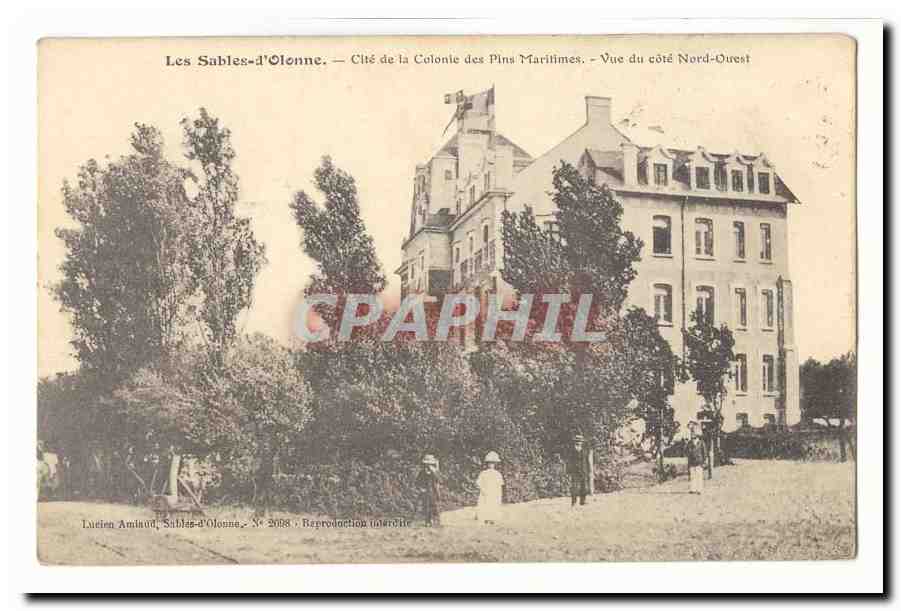 Les Sables-d'Olonne — Cité de la Colonie des Pins Maritimes — Vue du côté Nord-Ouest — Lucien Aminaud, N° 2058