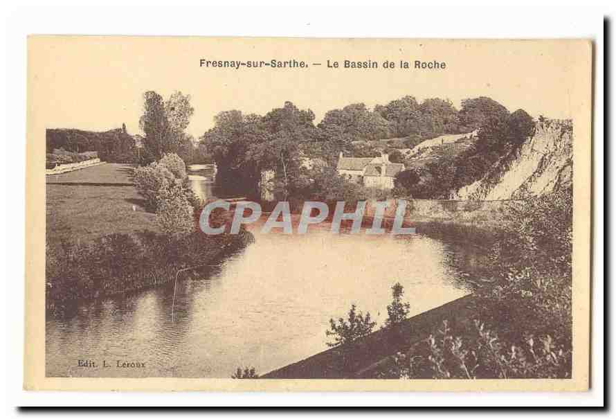 Fresnay sur Sarthe CPA Le bassin de la Roche