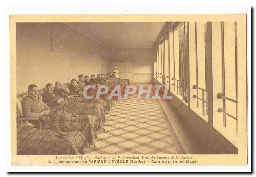 CPA Sanatorium de PArigne l'Eveque CPA Cure du premier etage (hopital sante)