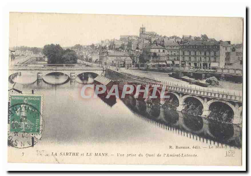 Le Mans CPA Vue prise du quai de l'amiral Lalande