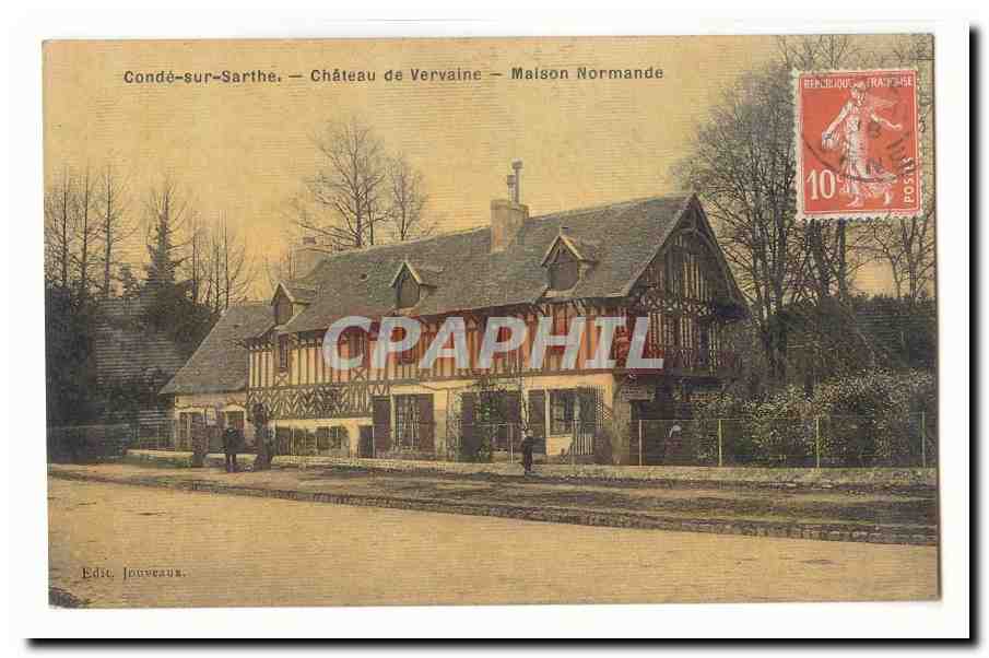 Condé-sur-Sarthe — Château de Vervaine — Maison Normande — Édit. Jouveau