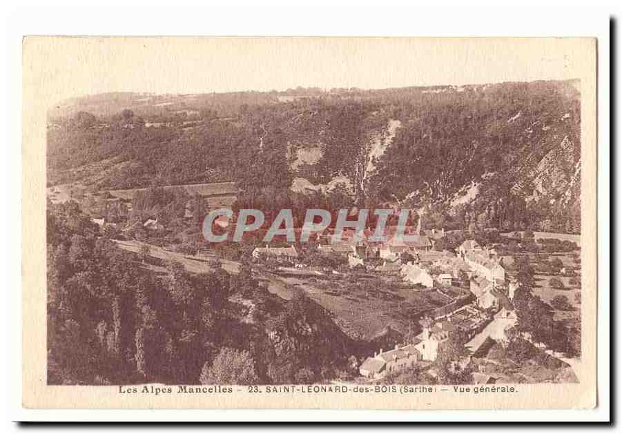 Les Alpes Macelles St Leonard des Bois CPA Vue generale