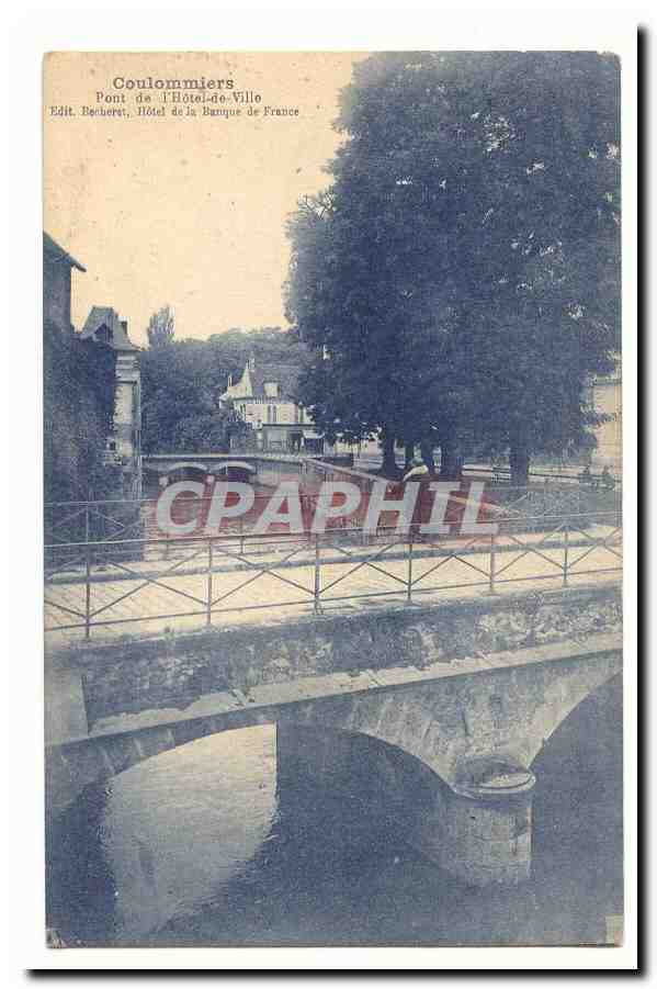 Coulommiers CPA Pont de l'hotel de ville 