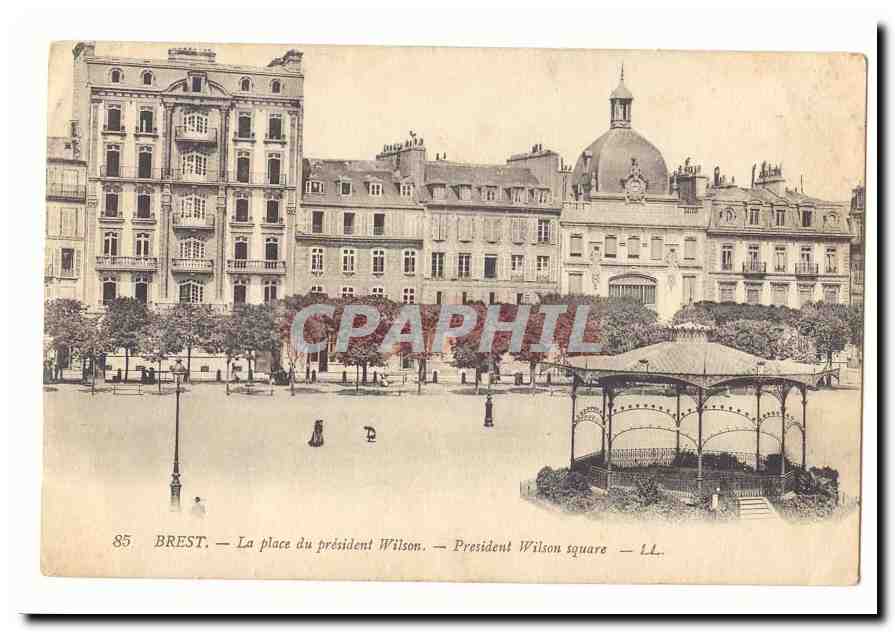 Brest CPA La place du president Wilson