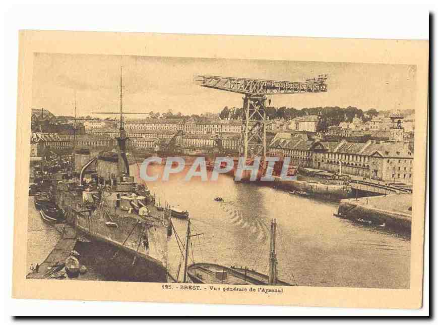 Brest CPA Vue generale de l'arsenal