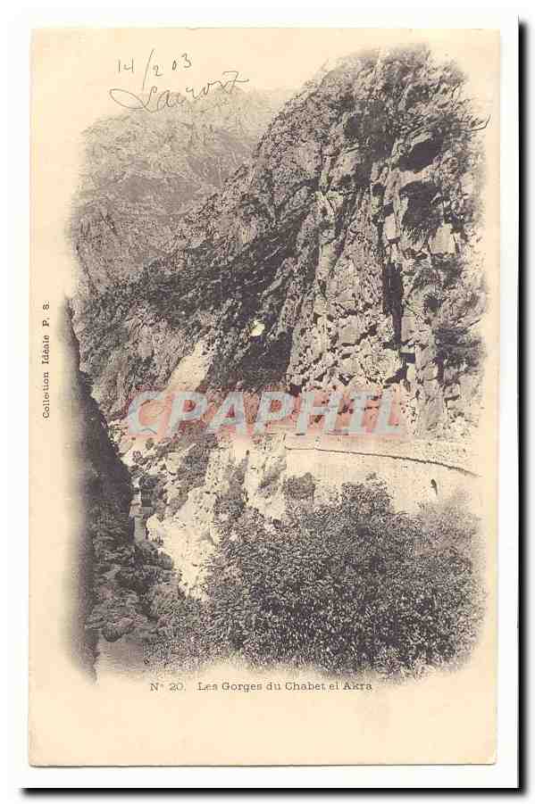 Algerie CPA Les gorges du Chabet el Akra