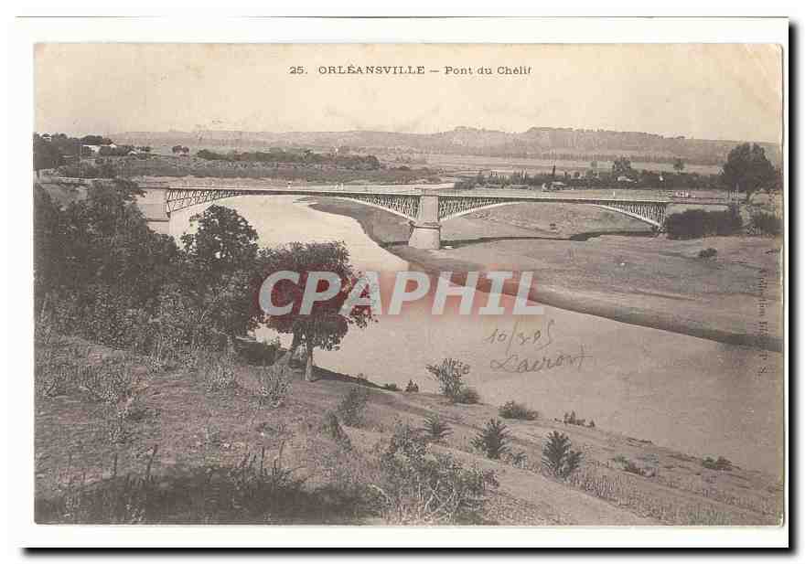 Algerie Orleansville CPA Pont du Chelif