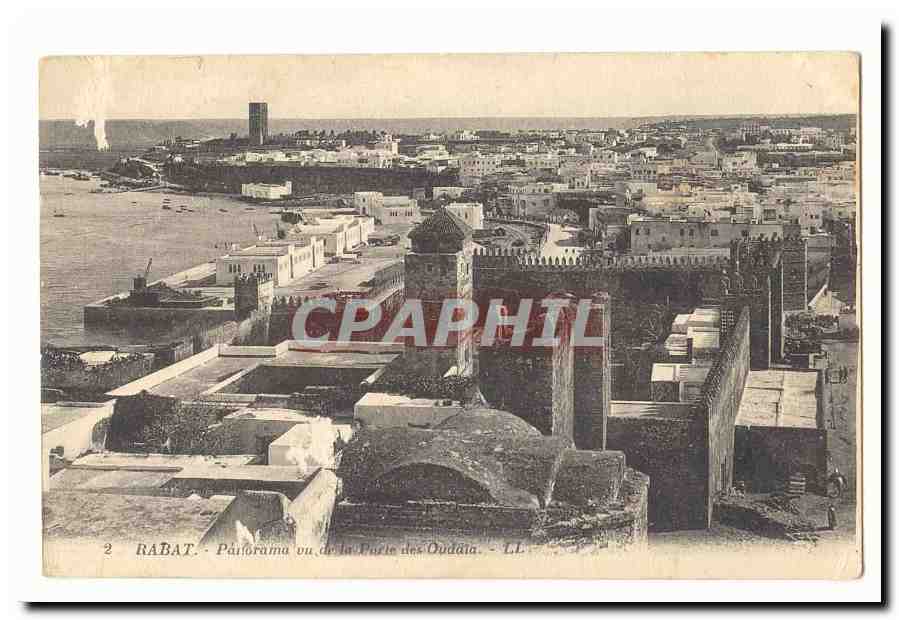 Rabat — Panorama vu de la Porte des Oudaias — LL