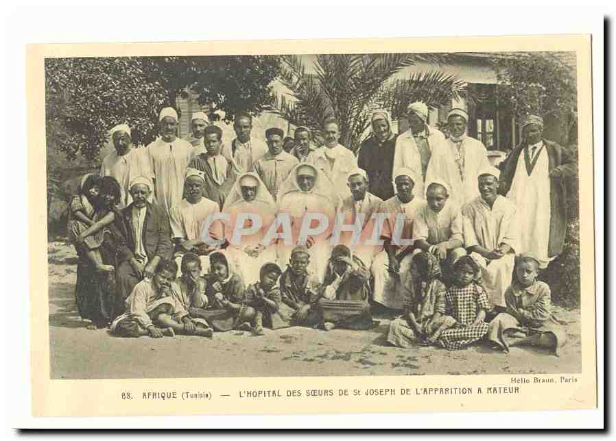 Tunisie CPA L'hopital des soeurs de St Joseph de l'apparition a Mateur