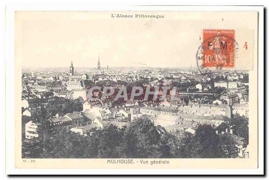 Mulhouse - Allgemeiner Blick — Das pittoreske Elsass — Verlag VI-101