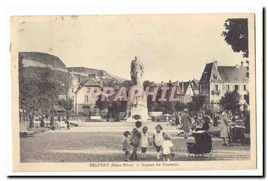 Belfort (Haut-Rhin) — Square du Souvenir — éditeur CPAPHIL, n° de série 34