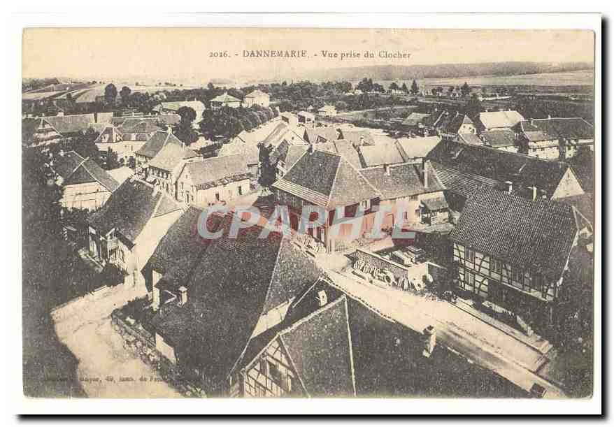 Dannemarie CPA Vue prise du clocher