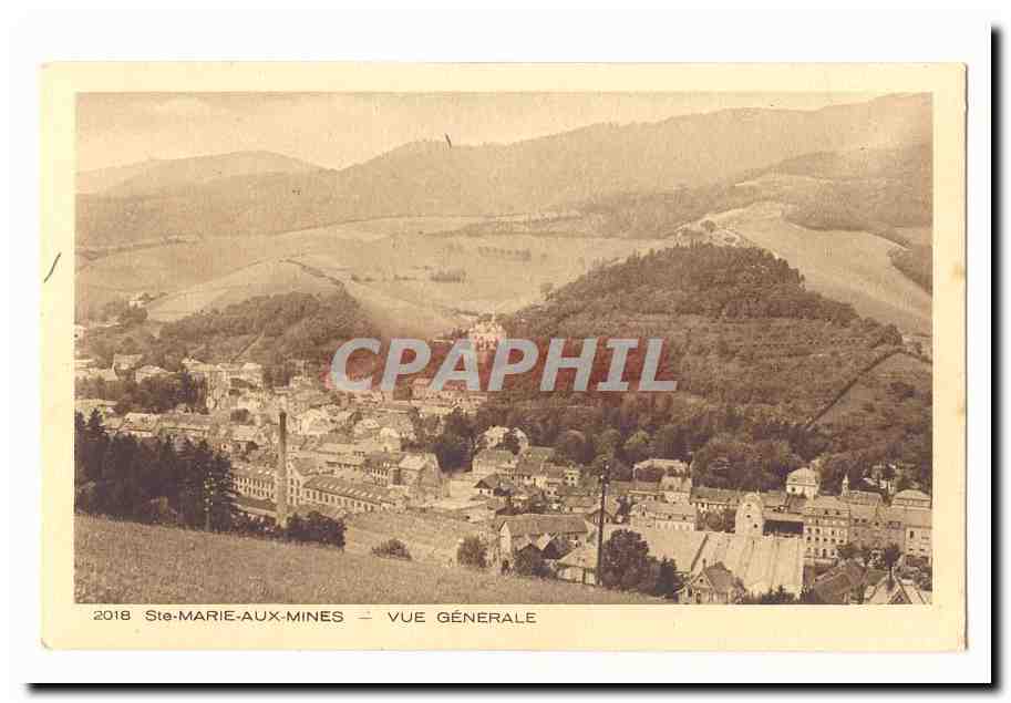Ste-Marie-aux-Mines — Vue générale — CPAPHIL 2018