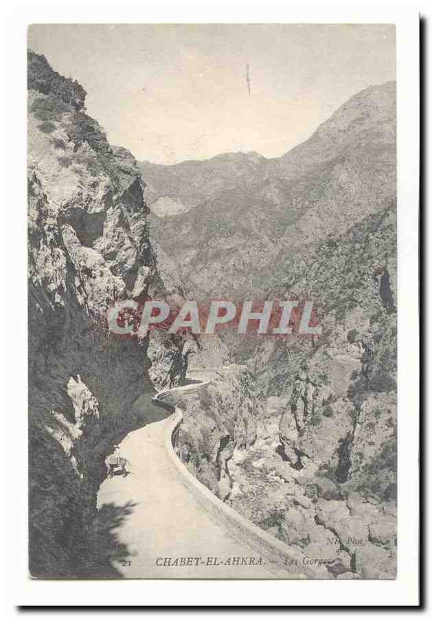 Maroc CPA Chabet el Ahkra Les gorges
