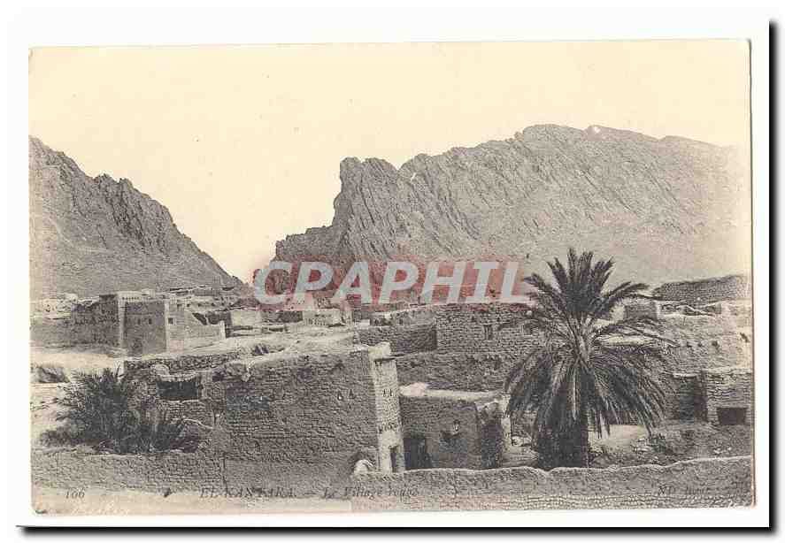 Algerie El Kantara CPA LE village rouge