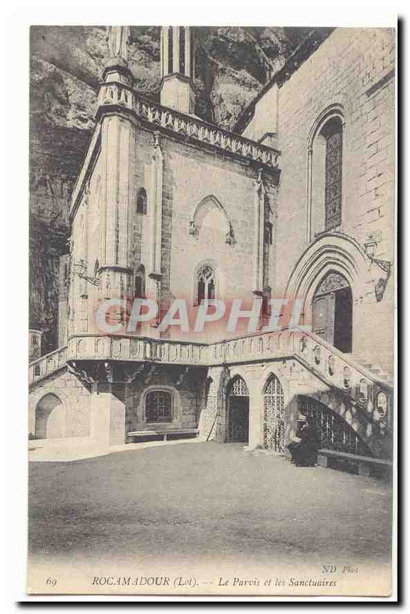 Rocamadour (Lot) — Le Parvis et les Sanctuaires — ND Phil