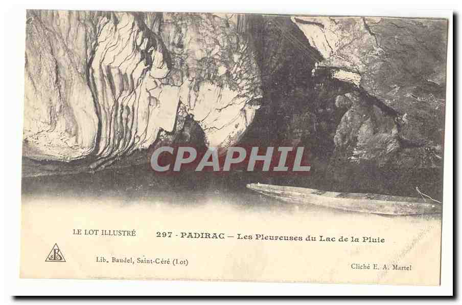 Padirac — Les Pleureuses du Lac de la Pluie — Lib. Baudel, Saint-Céré (Lot)