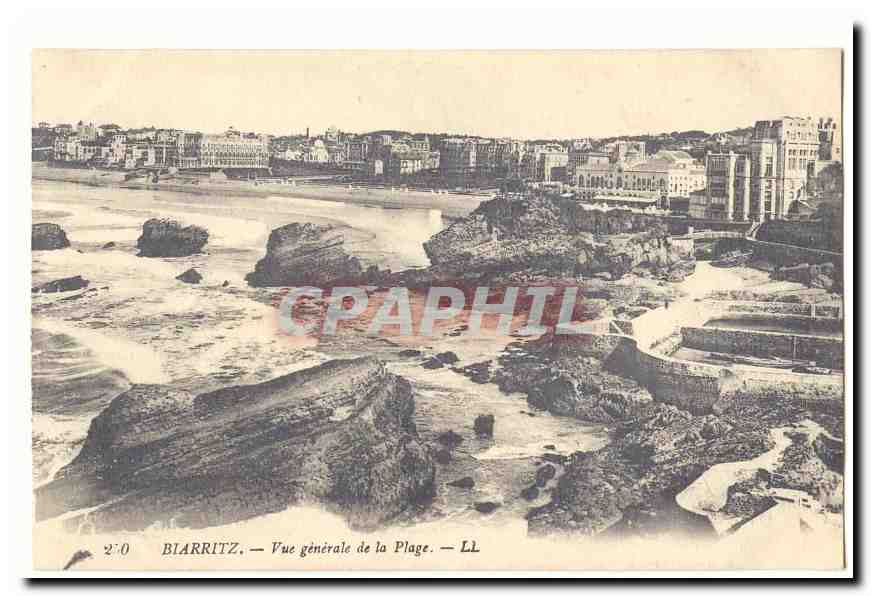 Biarritz CPA Vue generale de la plage