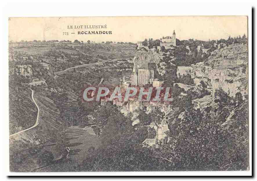 Rocamadour — vue panoramique — Le Lot Illustré n°775 - Anverso