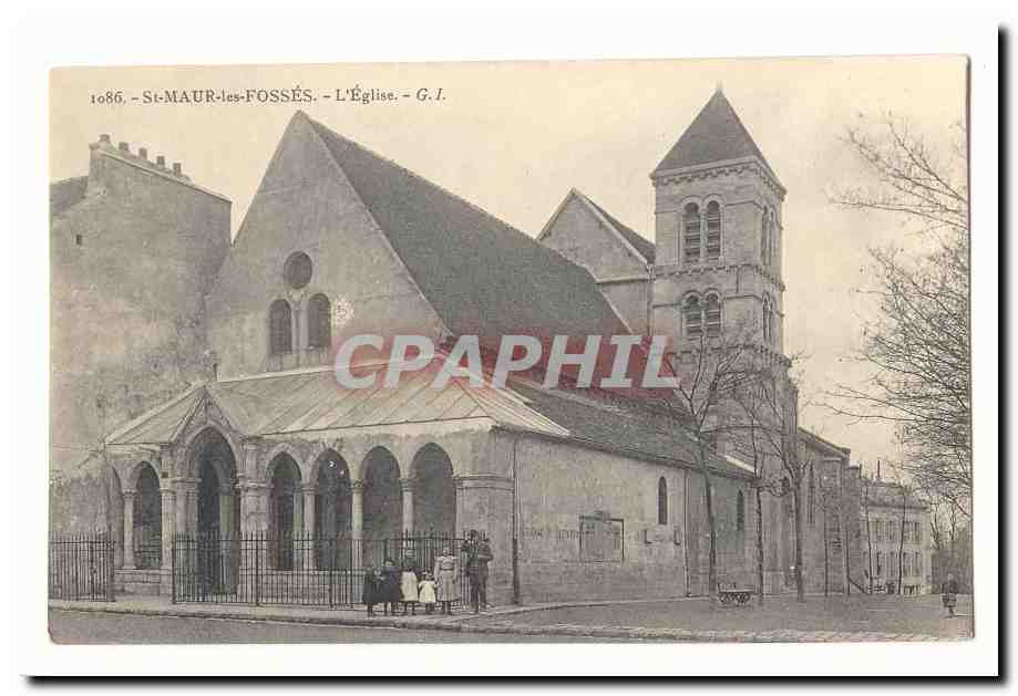 St-MAUR-les-FOSSÉS — L'Église — G.I. — n° 1086