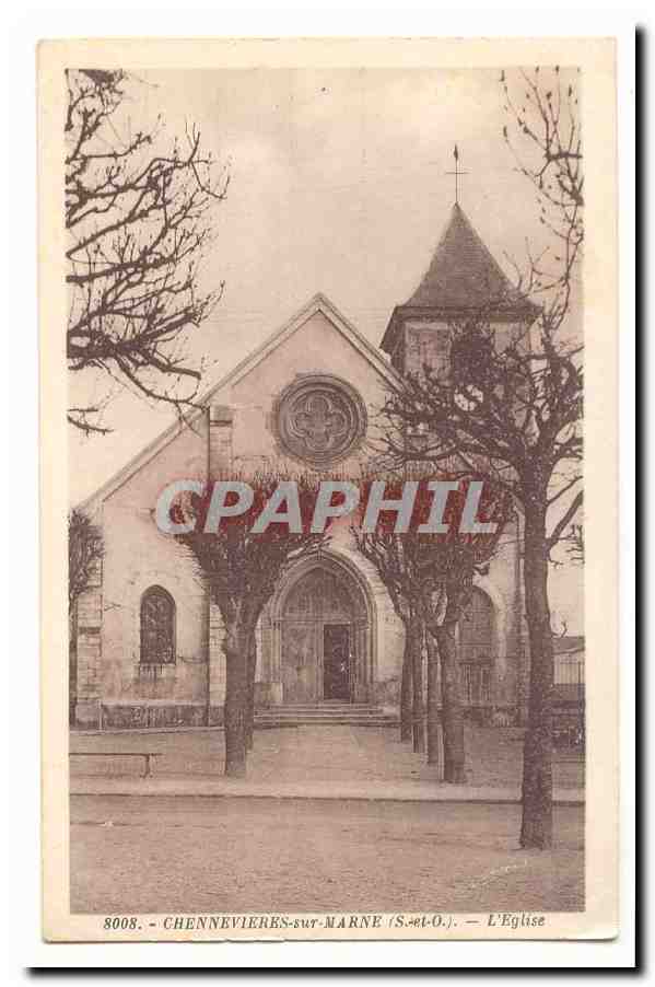 Chenneviers-sur-Marne — L'Église — CPAPHIL 8008