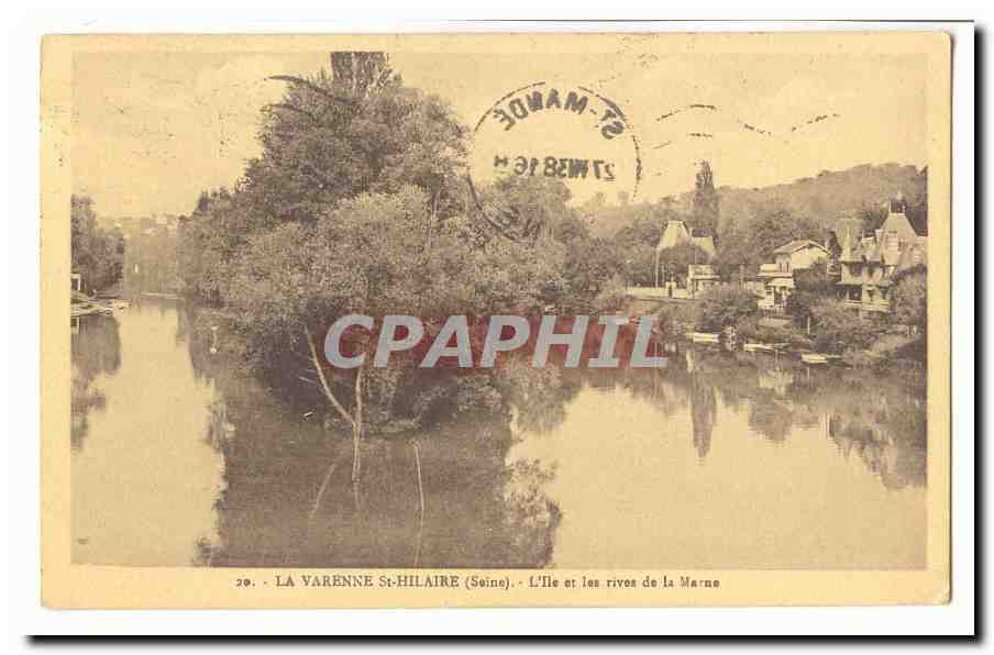 La VArenne SAitn hilaire CPA L\'ile et les rives de la Marne