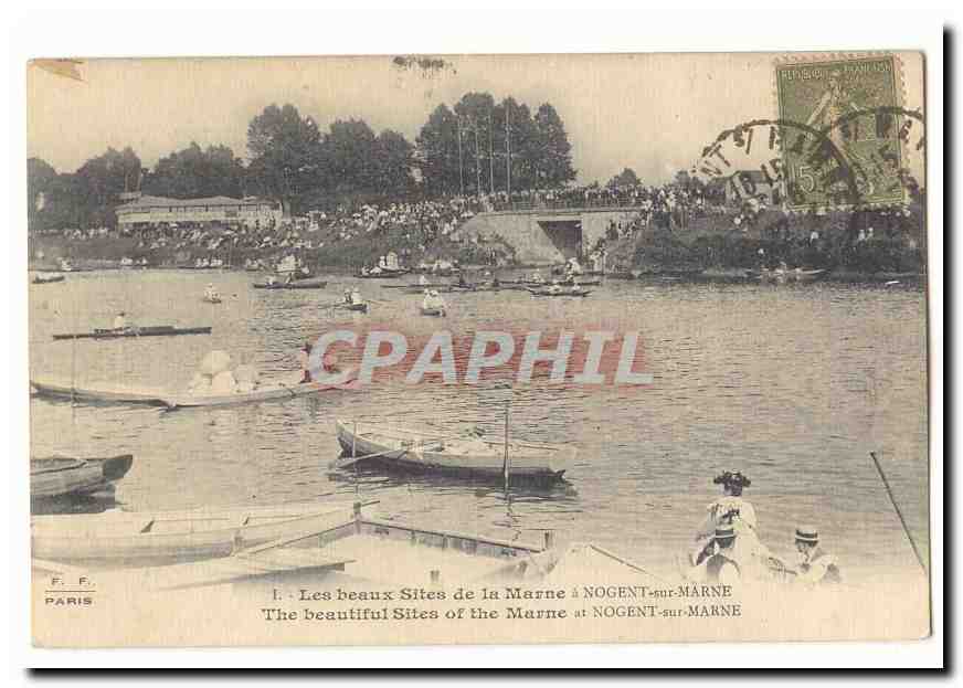 The Beautiful Sites of the Marne at NOGENT-sur-MARNE — F. F., PARIS