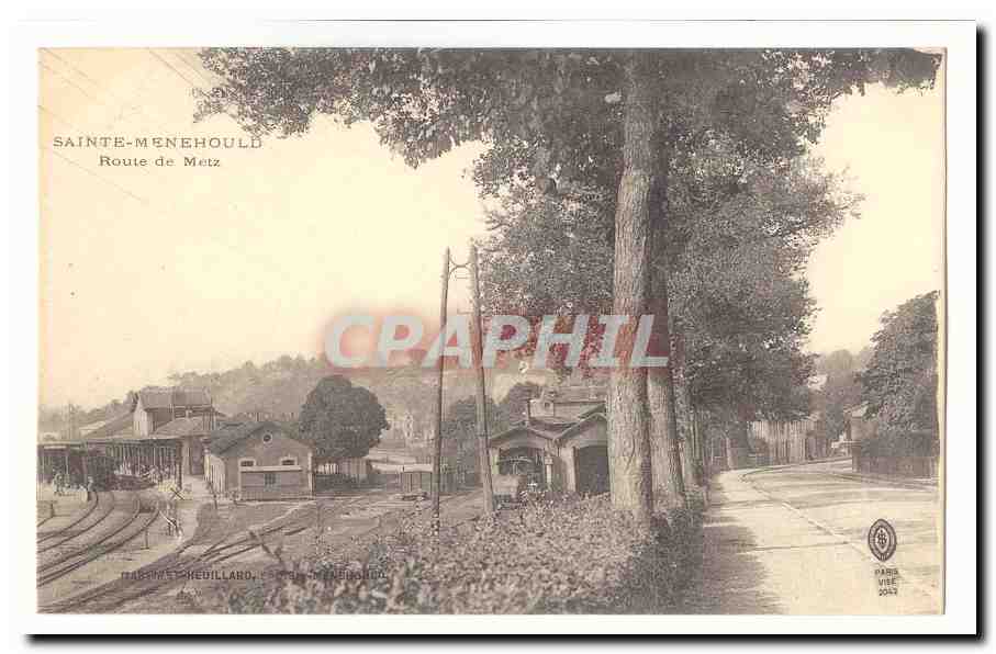 Sainte-Menehould — Route de Metz — éditeur Paris, n° 2042