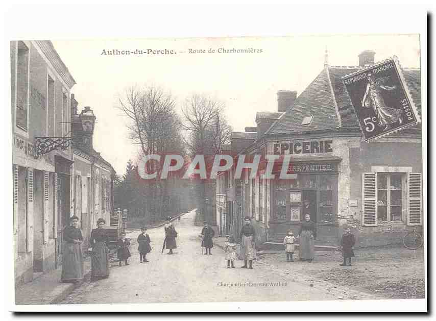 Authon du Perche CPA Route de Charbonnieres (reproduction)