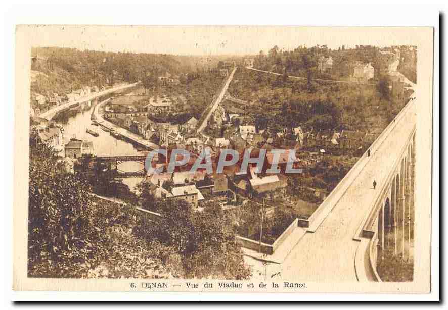 Dinan — Vue du Viaduc et de la Rance