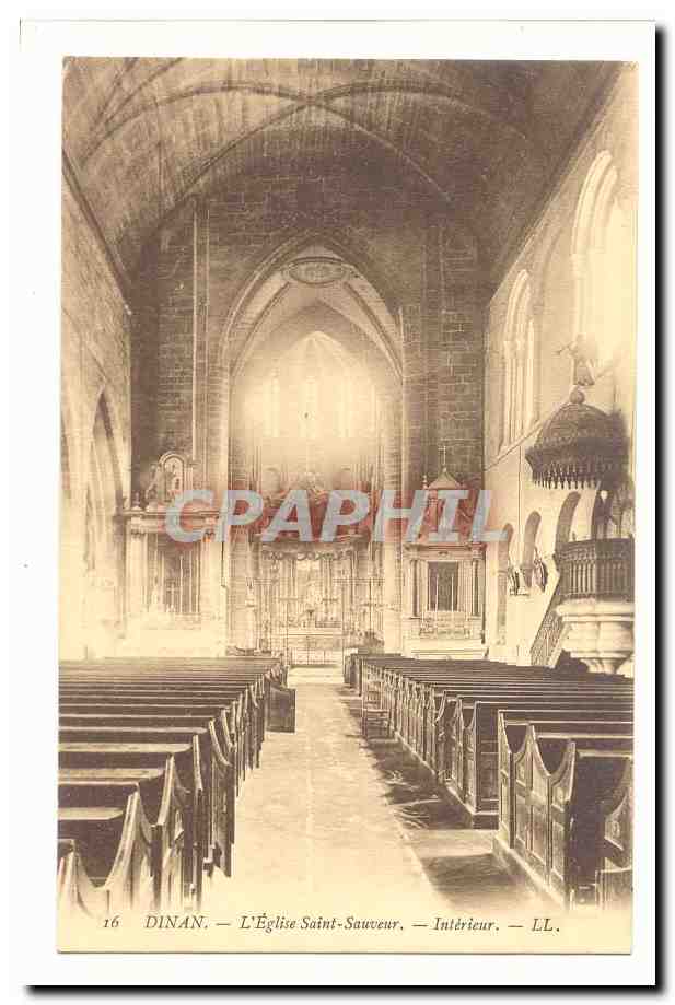 Dinan CPA L´Eglise Saint Sauveur Interieur