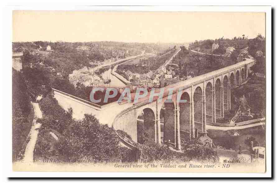 Dinan — Vue générale du Viaduc et de la Rance — ND