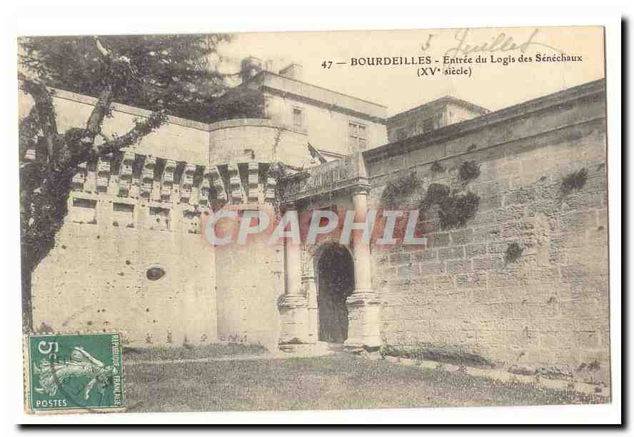 Bourdeilles CPA Entree du logis des senechaux (XVe siecle)