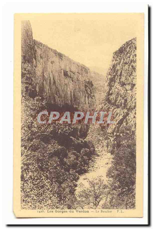 Les gorges du Vedon CPA Le Baucher